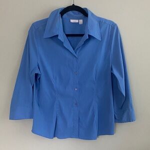 Apt. 9 Women's Classic Blue Button-Down Shirt